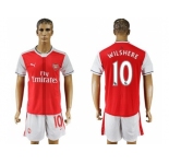 Arsenal #10 Wilshere Home Soccer Club Jersey