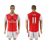 Arsenal #11 Ozil Home Soccer Club Jersey2