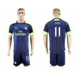 Arsenal #11 Ozil Sec Away Soccer Club Jersey2