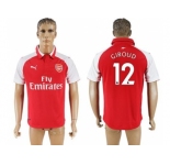 Arsenal #12 Giroud Home Soccer Club Jersey1