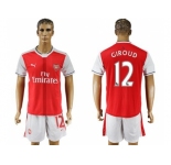 Arsenal #12 Giroud Home Soccer Club Jersey2