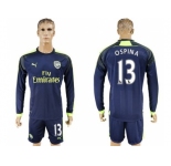 Arsenal #13 Ospina Sec Away Long Sleeves Soccer Club Jersey