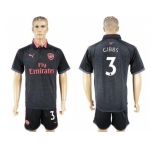Arsenal #3 Gibbs Sec Away Soccer Club Jersey