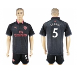 Arsenal  #5 Gabriel Sec Away Soccer Club Jersey