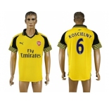 Arsenal #6 Koscielny Away Soccer Club Jersey1