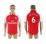 Arsenal #6 Koscielny Home Soccer Club Jersey1
