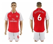 Arsenal #6 Koscielny Home Soccer Club Jersey