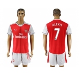 Arsenal #7 Alexis Home Soccer Club Jersey2