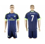 Arsenal #7 Alexis Sec Away Soccer Club Jersey2