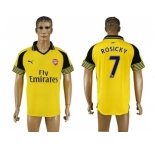 Arsenal #7 Rosicky Away Soccer Club Jersey