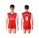 Arsenal #8 Arteta Home Soccer Club Jersey