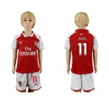 Arsenal #11 Ozil Home Kid Soccer Club Jersey