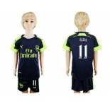 Arsenal #11 Ozil Sec Away Kid Soccer Club Jersey