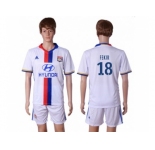 Lyon #18 Fekir Home Soccer Club Jersey1