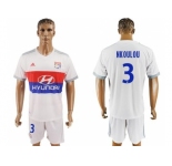 Lyon #3 Nkoulou Home Soccer Club Jersey