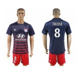 Lyon #8 Tolisso Away Soccer Club Jersey