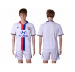 Lyon Blank Home Soccer Club Jersey2