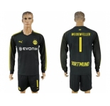 Dortmund #1 Weidenfeller Away Long Sleeves Soccer Club Jersey