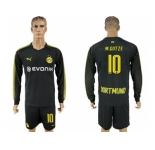 Dortmund #10 M.Gotze Away Long Sleeves Soccer Club Jersey