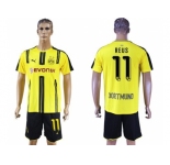 Dortmund #11 Reus Home Soccer Club Jerseys