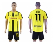 Dortmund #11 Reus Home Soccer Club Jerseys