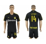 Dortmund #14 Leitner Away Soccer Club Jersey
