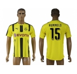 Dortmund #15 Hummels Home Soccer Club Jersey