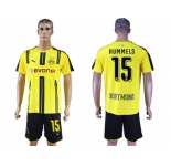 Dortmund #15 Hummels Home Soccer Club Jerseys
