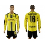 Dortmund #16 Blaszczykowski Home Long Sleeves Soccer Club Jersey