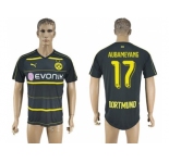 Dortmund #17 Aubameyang Away Soccer Club Jersey