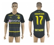 Dortmund #17 Aubameyang Away Soccer Club Jersey