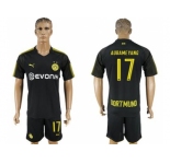 Dortmund #17 Aubameyang Away Soccer Club Jerseys