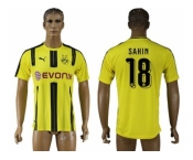 Dortmund #18 Sahin Home Soccer Club Jersey