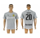 Dortmund #20 Ramos Grey Soccer Club Jersey