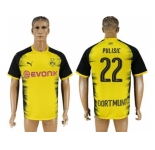 Dortmund #22 Pulisic Yellow Soccer Club Jersey