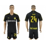 Dortmund #24 Sarr Away Soccer Club Jerseys