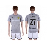 Dortmund #27 Castro Grey Soccer Club Jersey