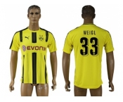 Dortmund #33 Weigl Home Soccer Club Jersey