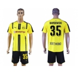 Dortmund #35 Bandowski Home Soccer Club Jerseys