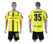 Dortmund #35 Bandowski Home Soccer Club Jerseys