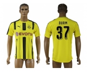 Dortmund #37 Durm Home Soccer Club Jersey