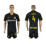 Dortmund #4 Subotic Away Soccer Club Jersey