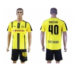 Dortmund #40 Dudziak Home Soccer Club Jerseys