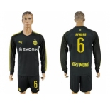 Dortmund #6 Bender Away Long Sleeves Soccer Club Jersey