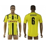 Dortmund #6 Bender Home Soccer Club Jersey