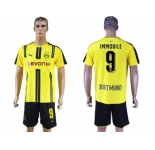 Dortmund #9 Immobile Home Soccer Club Jerseys