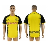 Dortmund Blank Yellow Soccer Club Jersey