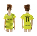 Women's Dortmund #17 Aubameyang Home Soccer Club Jersey