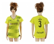 Women's Dortmund #3 Joo Ho Home Soccer Club Jersey