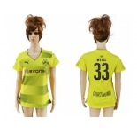 Women's Dortmund #33 Weigl Home Soccer Club Jersey